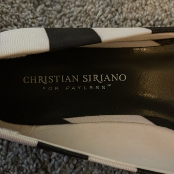 Christian Siriano Ballet Flats Black and White Size 8 - Picture 4 of 5